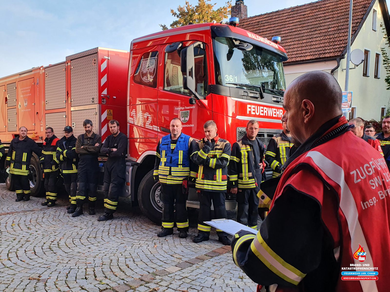 Großübung bis hinauf nach Arnstein Feuerwehr Landkreis Cham